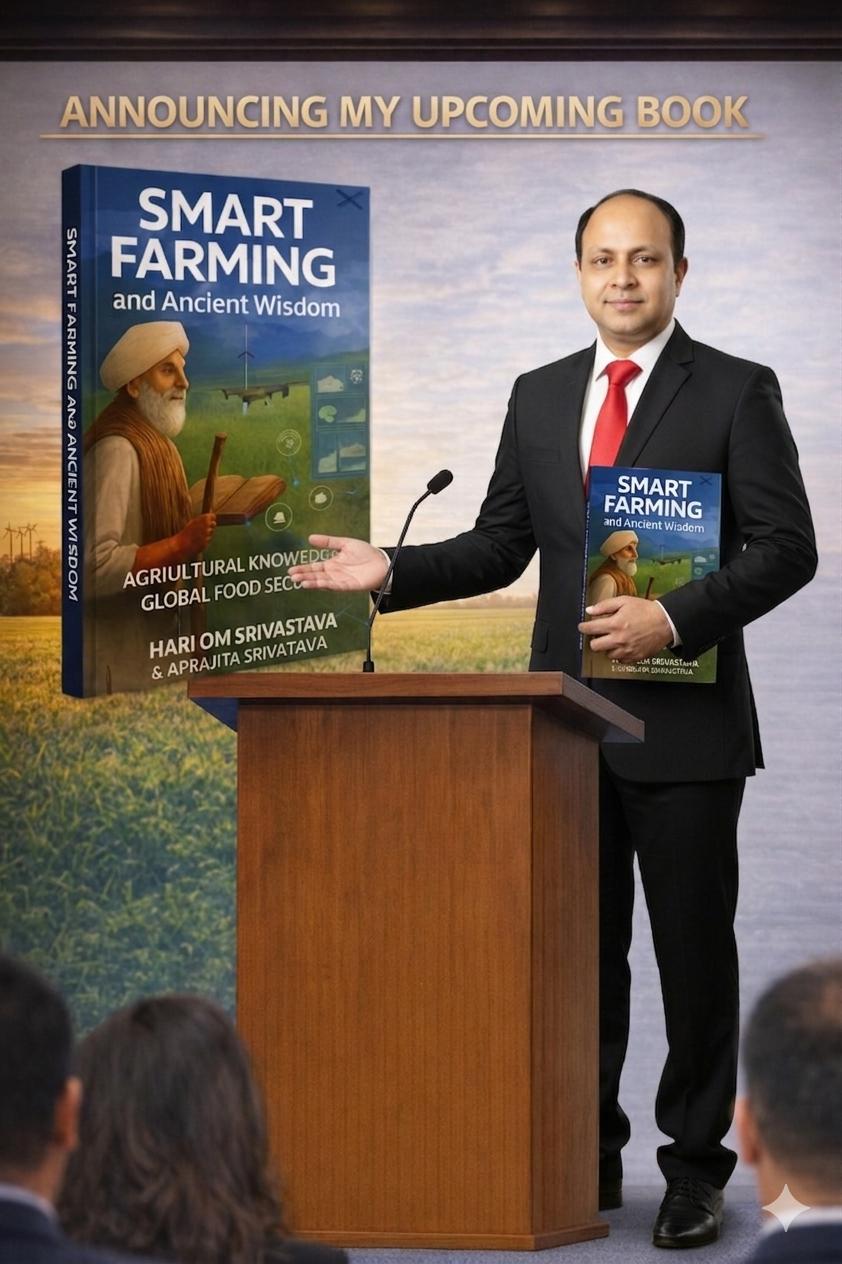 Smart Farming Meets Ancient Wisdom — book launch by Prof. Dr. Sir Hari Om Srivastava and Aprajita Srivastava